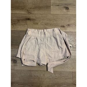 Abercrombie & Fitch Womens Brown Linen Stretch Fit Shorts NWT Size Large